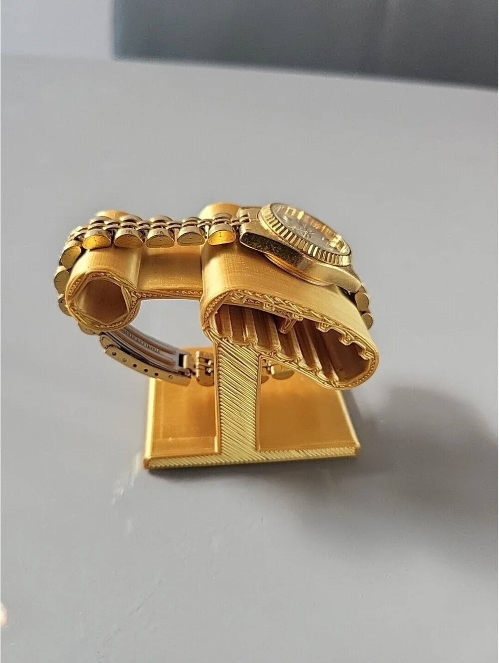 Pulsar Watch Women's Vintage Day Date Analog Quartz Gold Tone 25mm 6.5